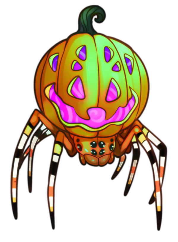 Transparent Spider Decapods Pumpkin Decapoda Insect for Halloween