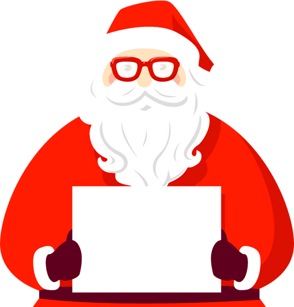 Transparent christmas Santa claus Cartoon Line for santa for Christmas