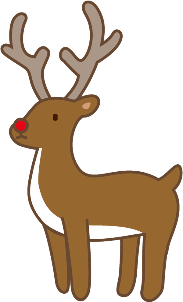 Transparent christmas Reindeer Deer Fawn for reindeer for Christmas