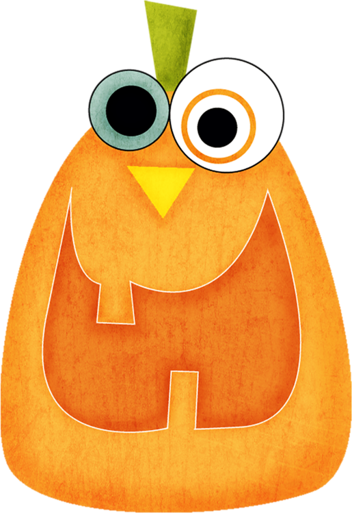 Transparent Pumpkin Halloween Cartoon Owl Food for Halloween
