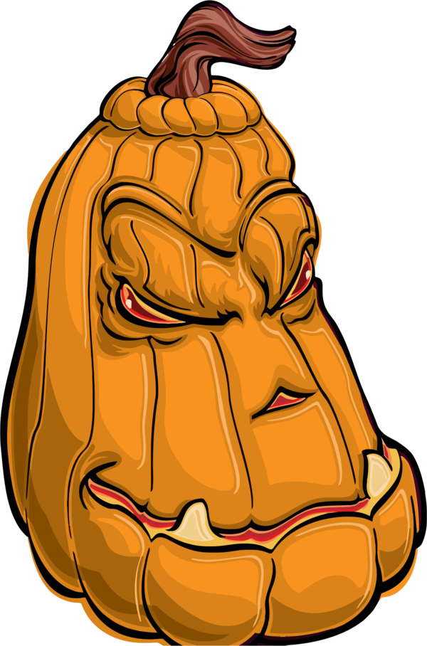 Transparent Cartoon Halloween Jacko Lantern Food Pumpkin for Halloween