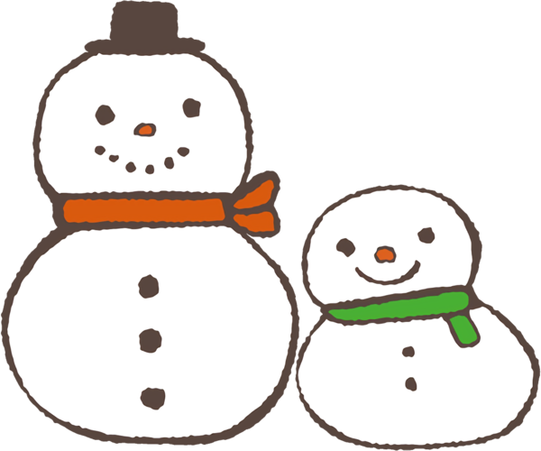 Transparent christmas Snowman Smile Line art for snowman for Christmas