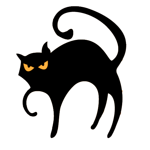 Transparent Somali Cat Polydactyl Cat Black Cat Snout Font for Halloween