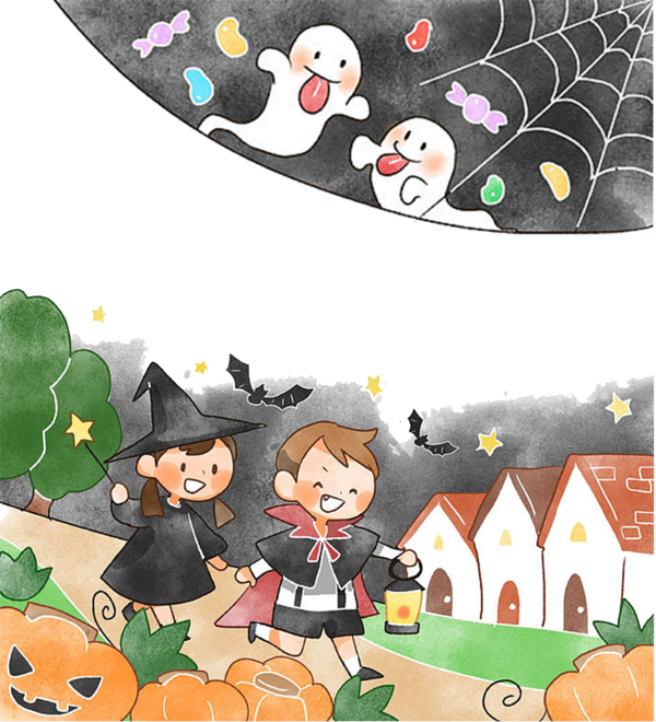 Transparent Halloween Poster Trickortreat For Unicef Recreation Cartoon for Halloween