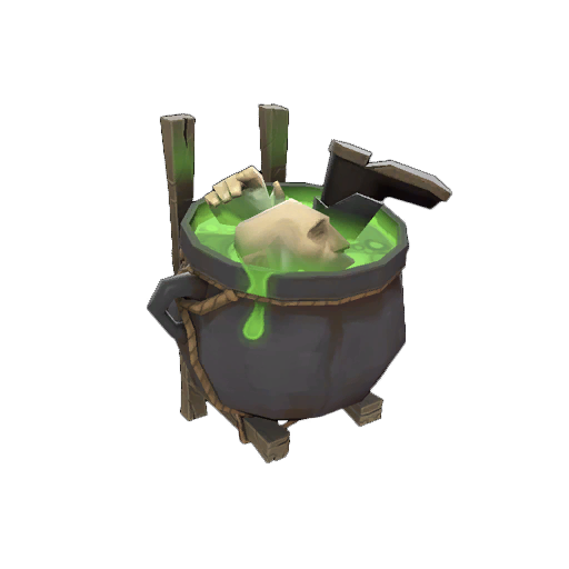 Transparent Gumbo Team Fortress 2 Candyman Green for Halloween