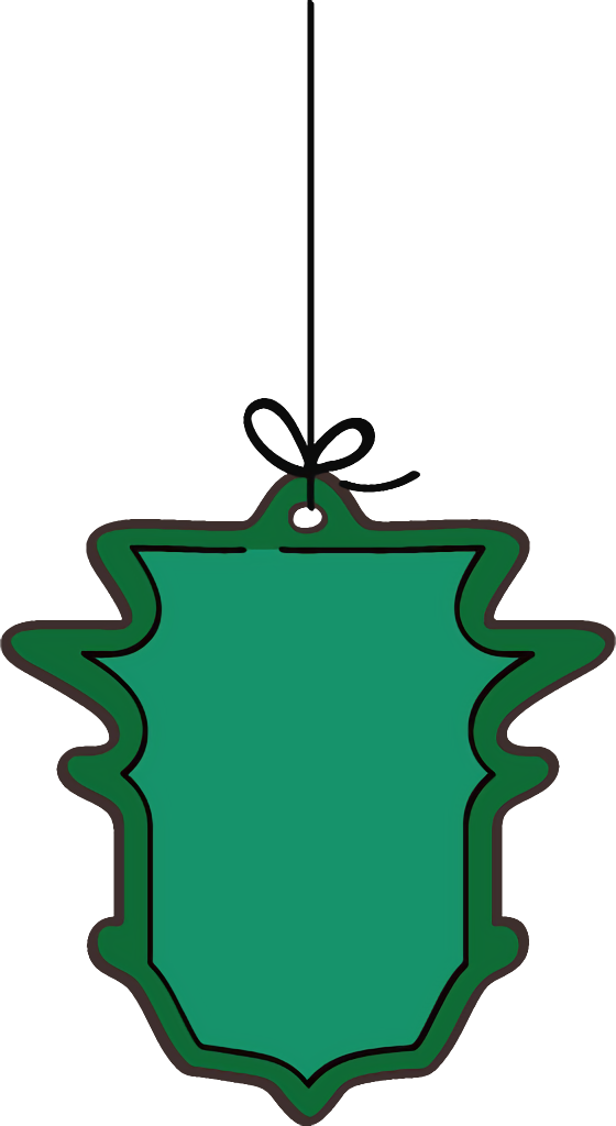 Transparent christmas Green Holiday ornament for christmas ornament for Christmas