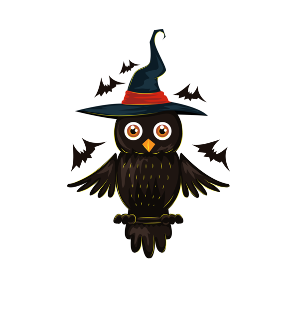 Transparent Owl Halloween Wedding Invitation Bird Of Prey for Halloween