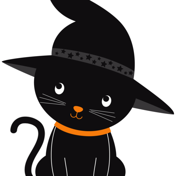 Transparent Cat Kitten Halloween Black for Halloween