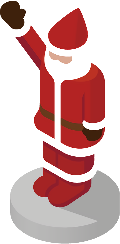 Transparent christmas Fire extinguisher for santa for Christmas