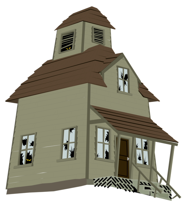 Transparent Haunted House House Building Shed for Halloween