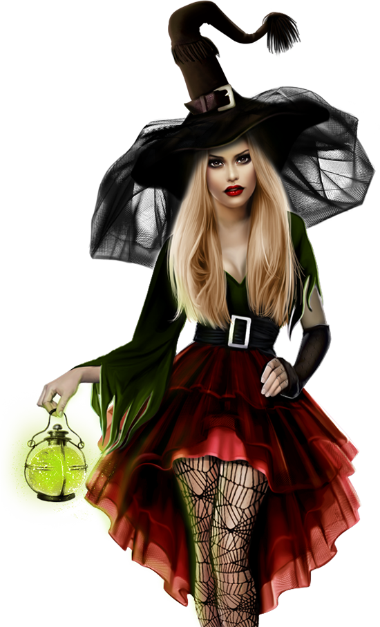 Transparent Witch Halloween Graphics Software Tartan Costume Design for Halloween