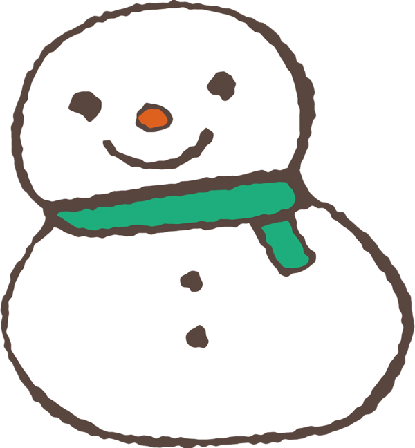 Transparent christmas Snowman Smile for snowman for Christmas