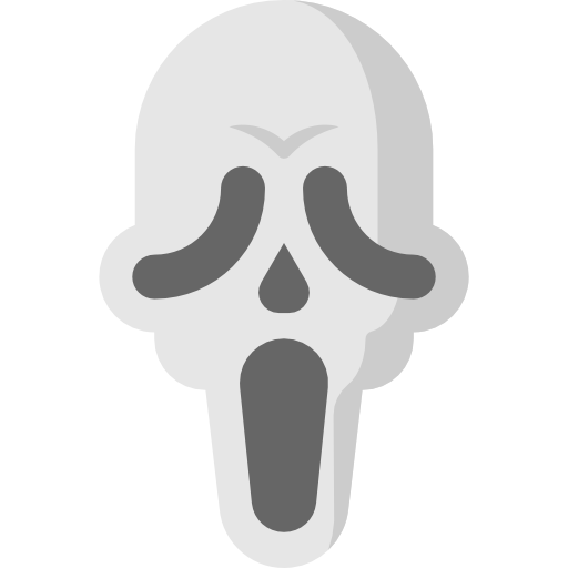 Transparent Youtube Avatar Scream Joint Head for Halloween