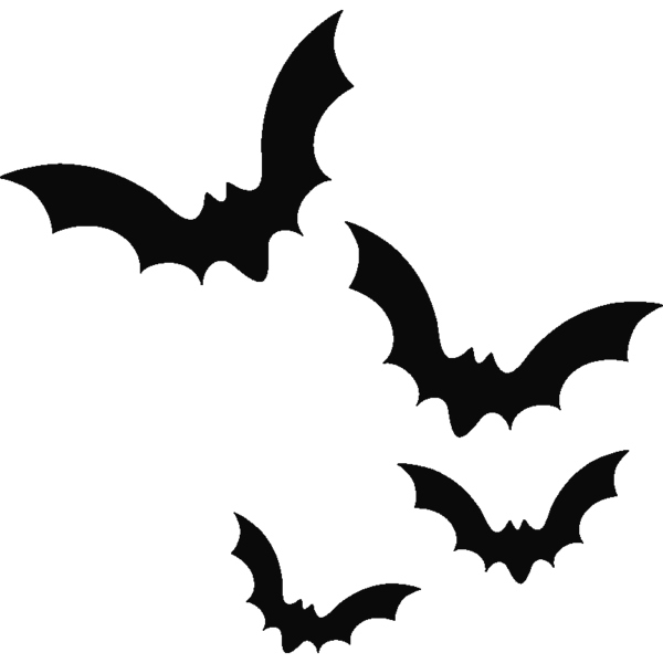 Transparent Bat Halloween Design for Halloween