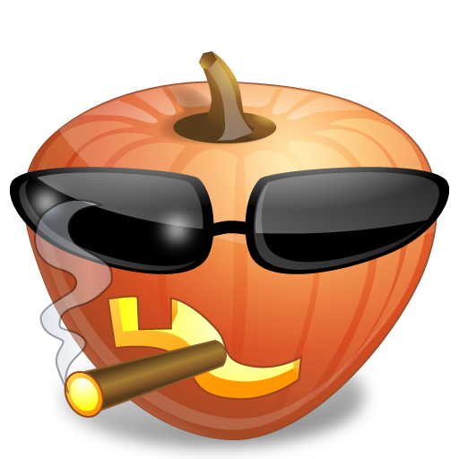 Transparent Emoticon Jacko Lantern Smiley Food Calabaza for Halloween
