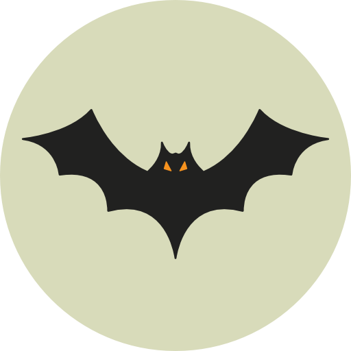 Transparent Bat Halloween Vampire Bat Symbol for Halloween