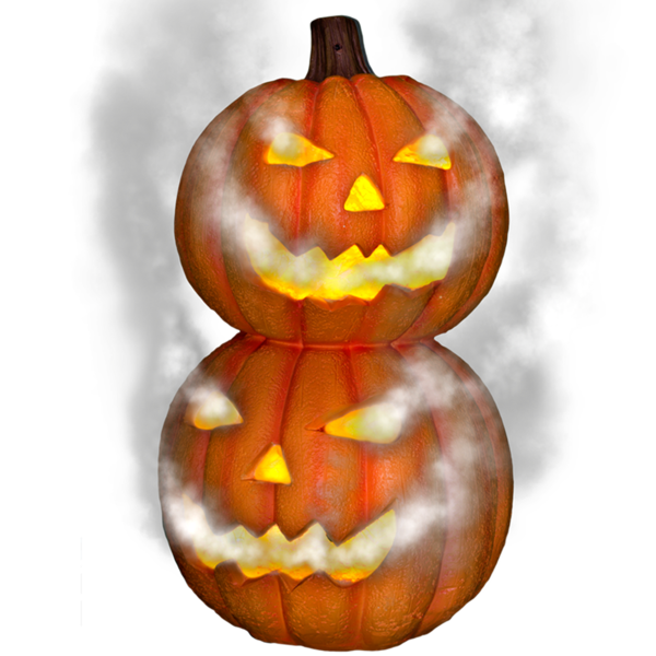 Transparent Jacko Lantern Pumpkin Ghost Gourd Calabaza for Halloween