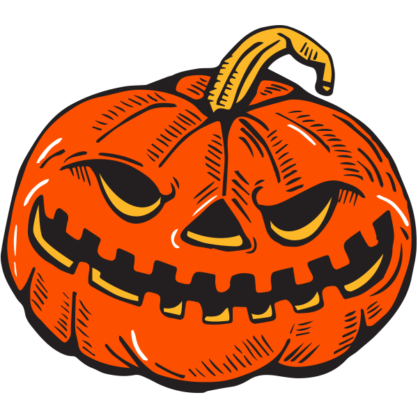 Transparent Calabaza Lantern Pumpkin Orange for Halloween