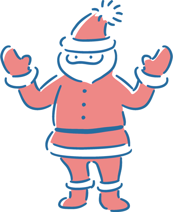 Transparent christmas Cartoon Finger Line for santa for Christmas