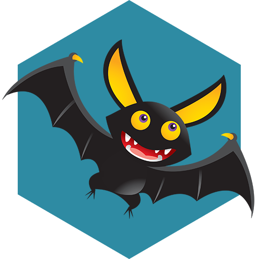 Transparent Bat Cartoon Halloween for Halloween