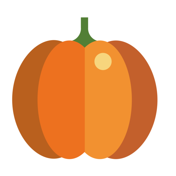 Transparent Jackolantern Pumpkin Vegetable Fruit for Halloween
