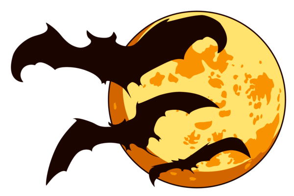 Transparent Halloween Jack O Lantern Trick Or Treating Bat Silhouette for Halloween