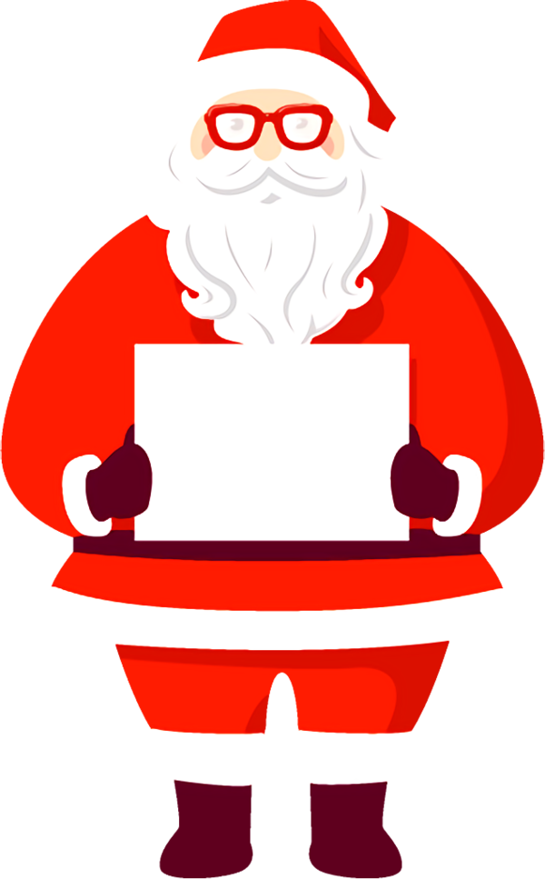 Transparent christmas Santa claus Cartoon Line for santa for Christmas