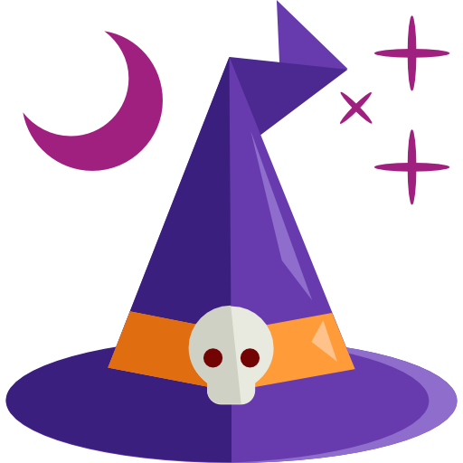 Transparent Halloween Hat Software Purple Party Hat for Halloween