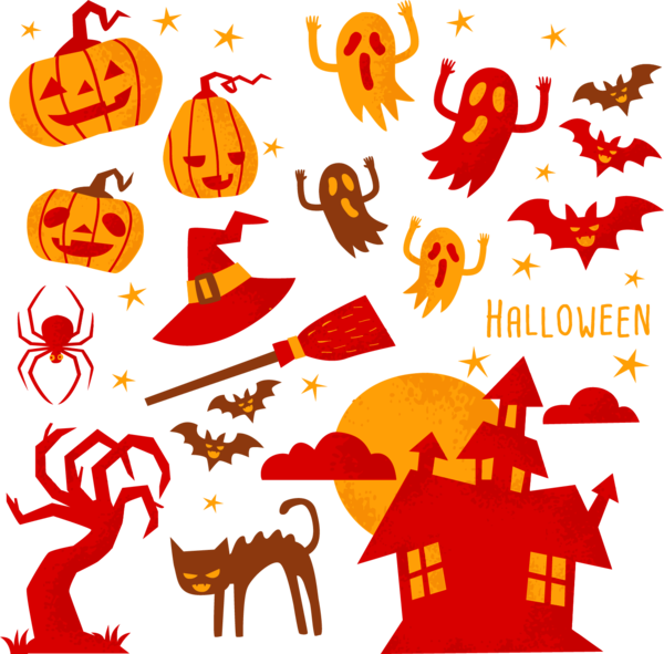 Transparent Halloween Halloween Card Jack O Lantern Area Text for Halloween
