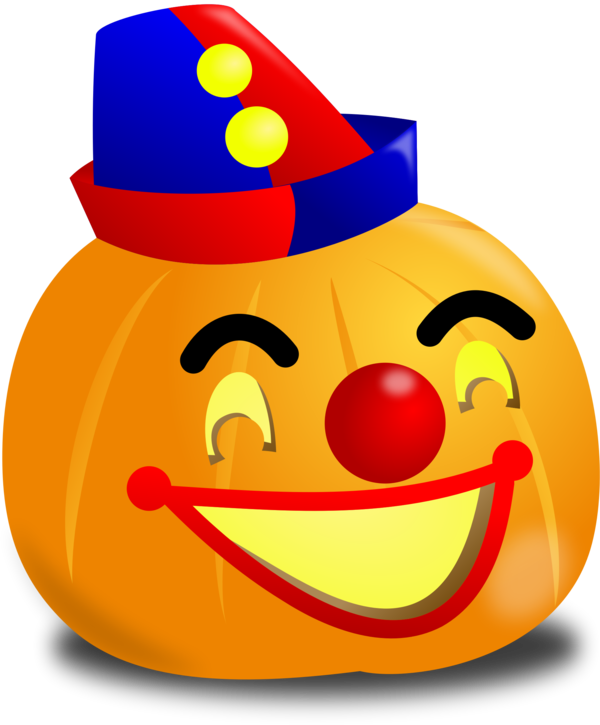 Transparent Pumpkin Halloween Jacko Lantern Emoticon Smiley for Halloween