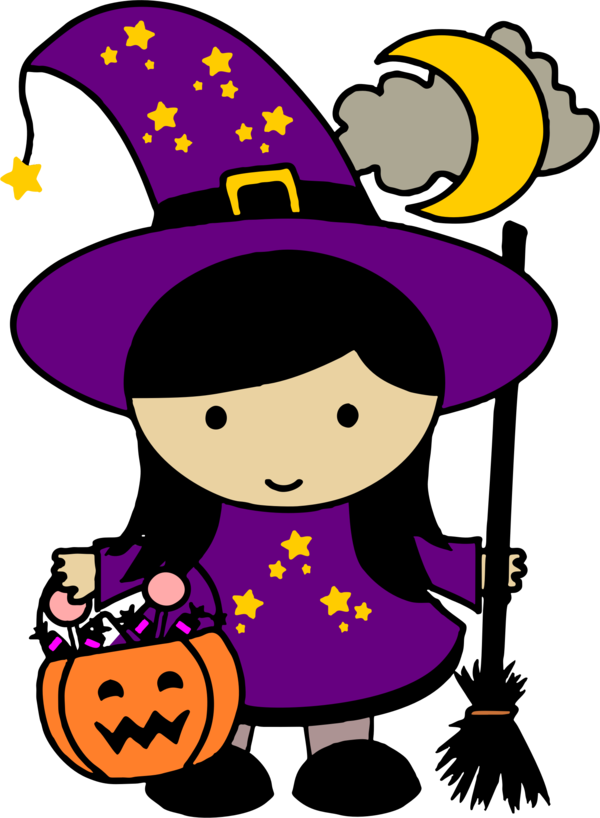 Transparent Halloween Witchcraft Witch Hat Purple Violet for Halloween