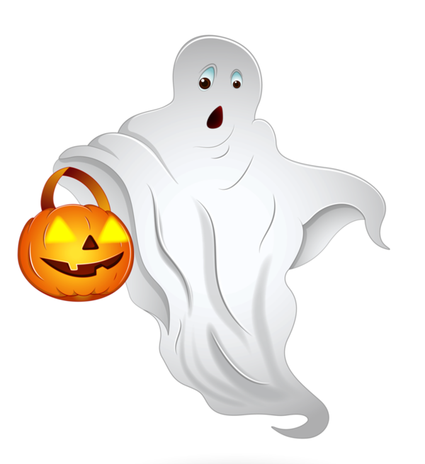 Transparent Halloween Ghost Haunted House Orange for Halloween
