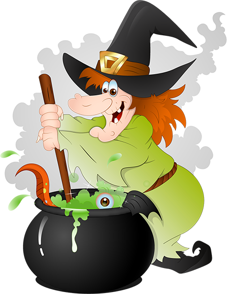 Transparent Witchcraft Drawing Halloween Cartoon for Halloween