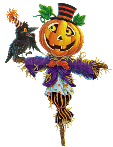 Transparent Pumpkin Scarecrow Halloween for Halloween