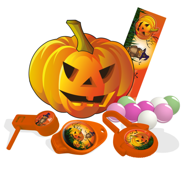 Transparent Jackolantern Vegetarian Cuisine Candy Pumpkin Calabaza Pumpkin for Halloween