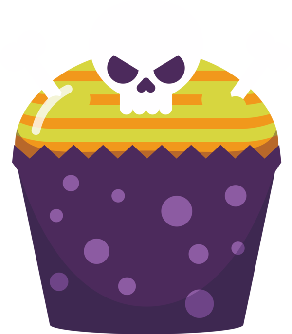 Transparent Cupcake Halloween Cake Purple Baking Cup for Halloween