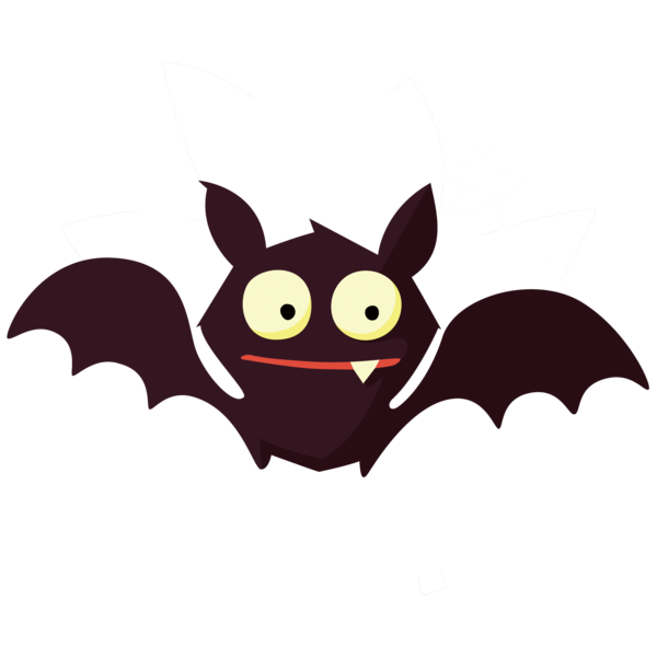 Transparent Halloween Drawing Bat Wing for Halloween