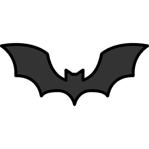 Transparent Bat Symbol Halloween Black for Halloween
