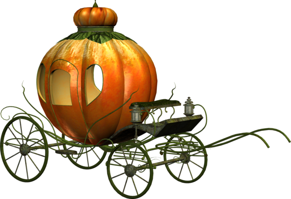 Transparent Carriage Pumpkin Halloween Food Winter Squash for Halloween