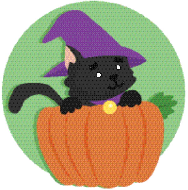 Transparent Whiskers Cat Character Black Cat for Halloween