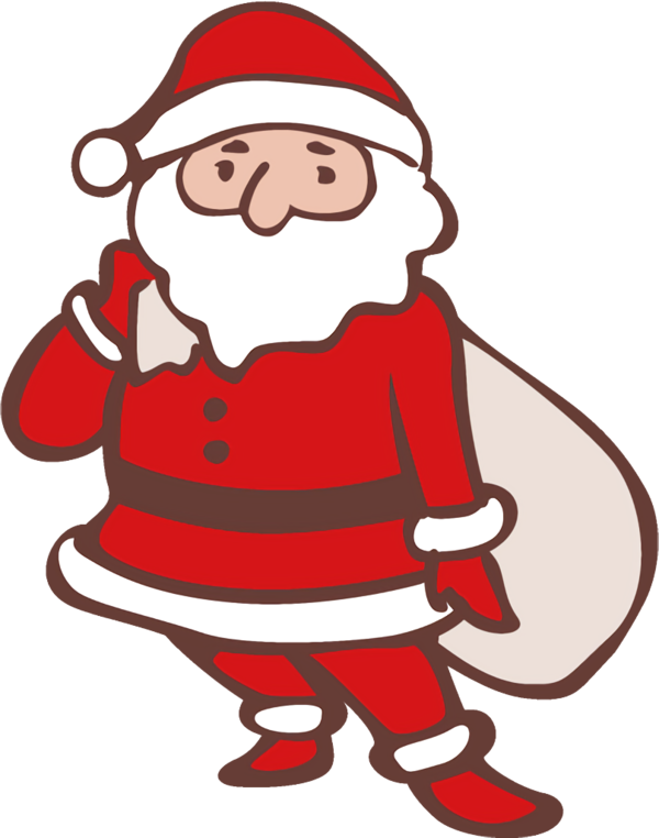 Transparent christmas Santa claus Cartoon Christmas for santa for Christmas