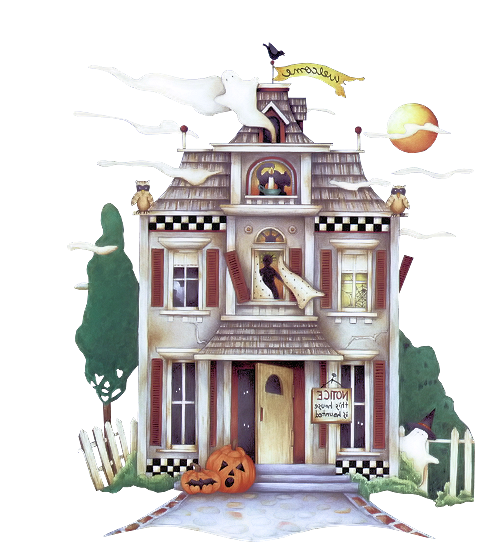 Transparent Halloween Haunted House Haunted Attraction Home Toy for Halloween