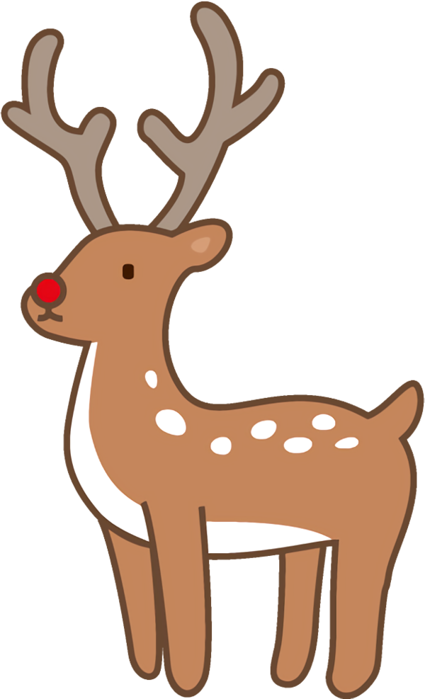 Transparent christmas Reindeer Deer Animal figure for reindeer for Christmas