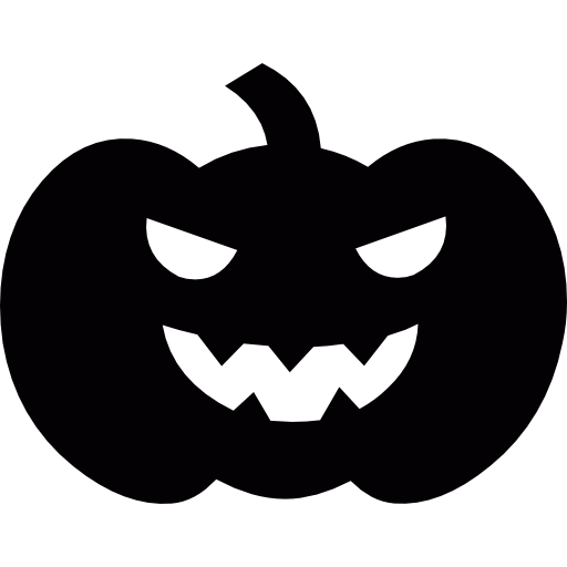 Transparent Pumpkin Pie Pumpkin Halloween Black And White Silhouette for Halloween