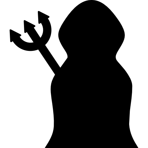 Transparent Silhouette Logo Halloween Neck for Halloween