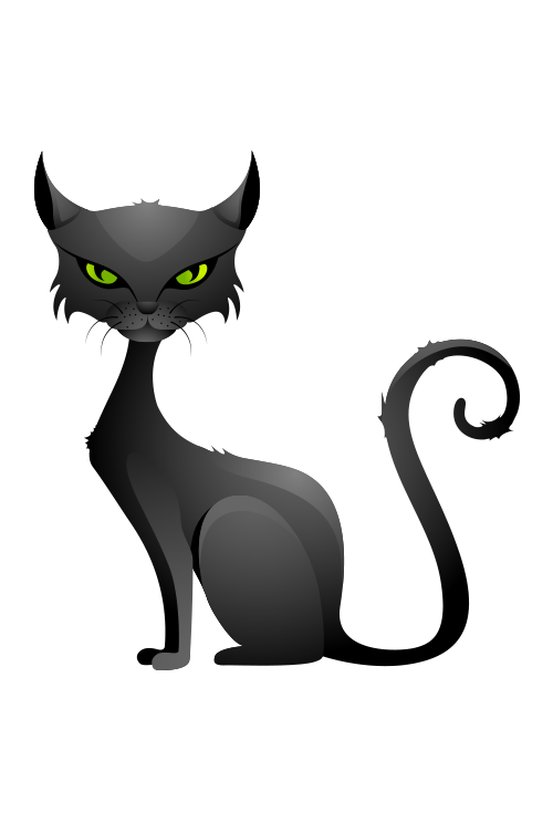 Transparent Black Cat Kitten Cat Snout Paw for Halloween
