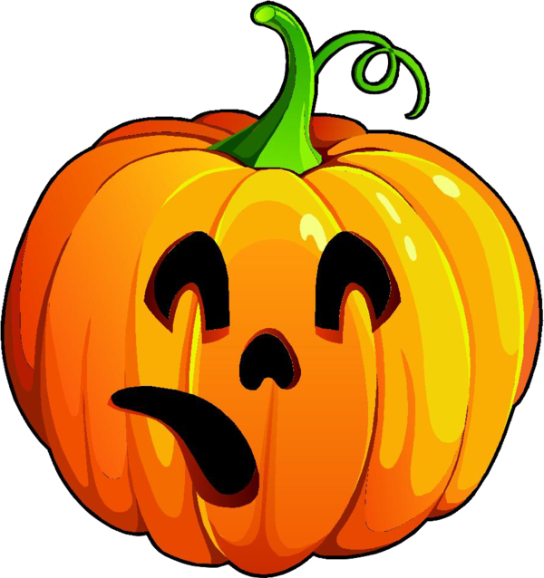 Transparent Jackolantern Pumpkin Squash Calabaza for Halloween