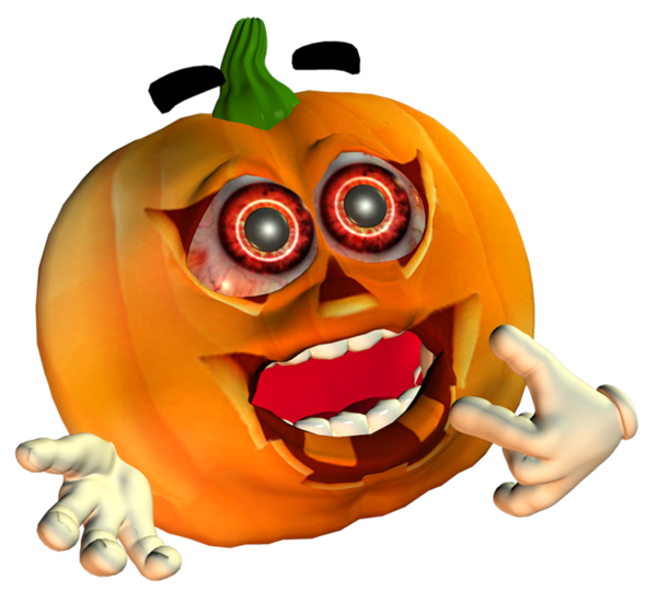 Transparent Smiley Emoticon Emoji Pumpkin Fruit for Halloween