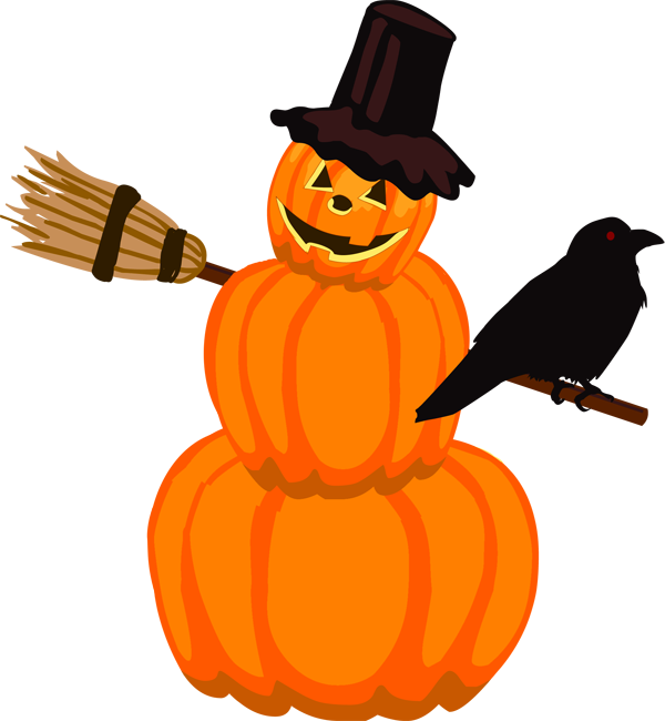 Transparent Jacko Lantern Scarecrow Halloween Food Calabaza for Halloween