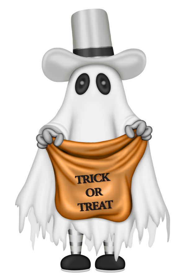 Transparent Halloween Trick Or Treating Ghost Finger Headgear for Halloween